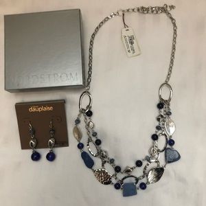 NWT! Carol Dauplaise Necklace & Earring Set